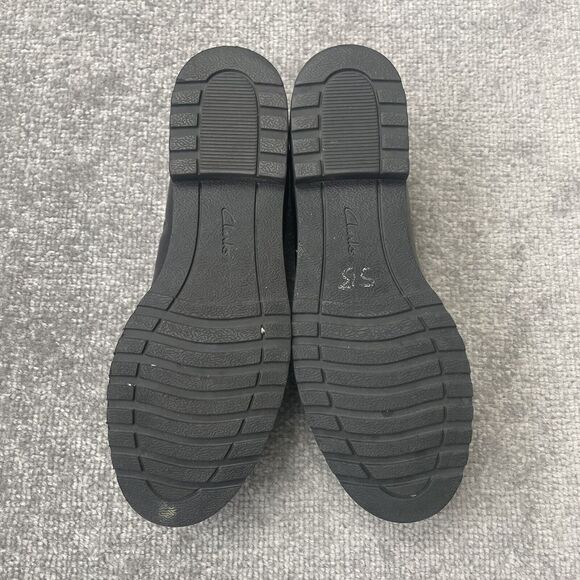 Clarks Shoes Womens Size 9 Black Leather Bellevue Cedar Lightweight Foam Bottom - Picture 9 of 11